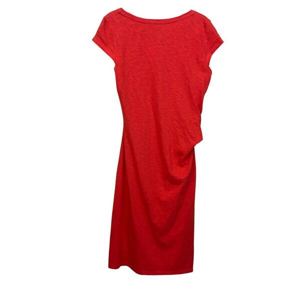 Talbots orange knit dress, small, NWT, bright, office, casual, simple, timeless - Picture 2 of 5